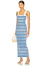 view 1 of 4 Ari Dress in Blue Stripe