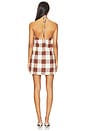 view 3 of 3 ROBE COURTE CALLIE in Mocha Gingham