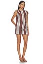 view 2 of 3 Rosie Mini Dress in Chocolate Stripe