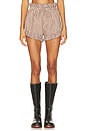 view 1 of 6 CALLIE 쇼츠 in Petite Mocha Gingham