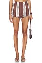 view 1 of 6 Rosie Short in Chocolate Stripe