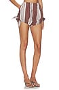 view 2 of 6 Rosie Short in Chocolate Stripe