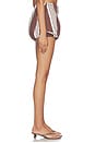 view 3 of 6 Rosie Short in Chocolate Stripe