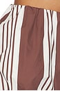 view 6 of 6 Rosie Short in Chocolate Stripe