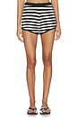 view 1 of 6 Darcy Short in Cream & Black