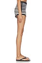 view 3 of 6 Darcy Short in Cream & Black