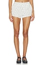 view 1 of 6 Tommy Short in Ivory Black Polka Dot