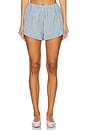 view 1 of 6 Aurelia Short in Blue & Cream Gingham