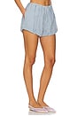 view 2 of 6 Aurelia Short in Blue & Cream Gingham