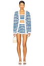 view 5 of 5 Ari Cardigan in Blue Stripe