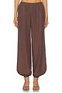view 1 of 6 PANTALON EVIE in Chocolate Vanilla