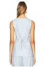 view 3 of 4 Lorenzo Tailored Vest in Silver Blue