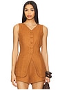view 1 of 4 Lorenzo Vest in Chestnut