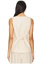 view 3 of 4 Lucille Gilet in Beige Pinstripe