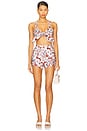 view 4 of 4 Luna Bandeau Top in Lily Garden