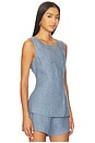 view 2 of 4 Thea Vest in Steel Blue