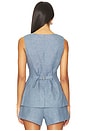 view 3 of 4 Thea Vest in Steel Blue