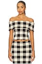 view 1 of 4 Pippa Strapless Top in Heritage Plaid