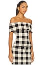 view 2 of 4 Pippa Strapless Top in Heritage Plaid