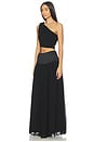 view 3 of 4 Solene One Shoulder Top in Black