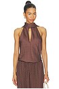 view 1 of 5 Phoebe Top in Chocolate Vanilla