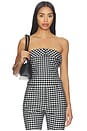 view 1 of 5 Chiara Strapless Top in Black & White