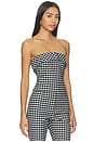 view 2 of 5 Chiara Strapless Top in Black & White