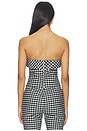 view 3 of 5 Chiara Strapless Top in Black & White