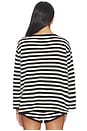 view 3 of 5 Darcy Long Sleeve Top in Cream & Black