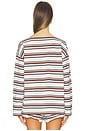 view 3 of 5 Nadine Top in Chocolate Multi Stripe
