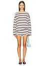 view 4 of 5 Nadine Top in Chocolate Multi Stripe