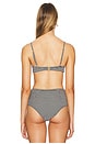 view 3 of 5 HAUT DE MAILLOT DE BAIN PIPER in Gingham Black & Cream