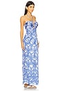 view 2 of 3 Claudia Jumpsuit in Blue Himba