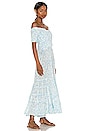 view 2 of 3 Soledad Off Shoulder Midi Dress in Sky Blue Breeze