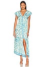 view 1 of 3 Della Midi Dress in Aqua Grasse