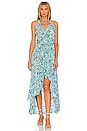 view 1 of 3 Tamara Dress in Aqua Chagal