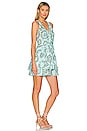view 2 of 3 Mae Mini Dress in Aqua Sunflower