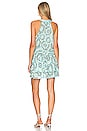 view 3 of 3 Mae Mini Dress in Aqua Sunflower