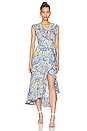 view 1 of 3 Aude Midi Dress in Blue Ailes