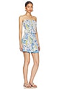 view 2 of 3 Ambra Bandeau Mini Dress in Blue Ailes