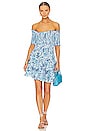 view 1 of 4 Soledad Mini Dress in BLUE AQUARELLE