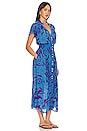 view 2 of 3 VESTIDO MIDI BECKY in Gauguin Blue