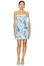 view 1 of 3 Claire Bandeau Dress in Blue Fantasia
