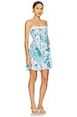 view 2 of 3 Claire Bandeau Dress in Blue Fantasia