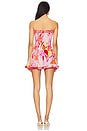 view 3 of 3 Cory Bandeau Dress in Pink Macro Lilium