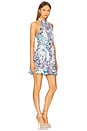 view 2 of 3 Cassandra Mini Dress in Blue Geo Fish