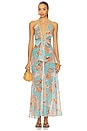 view 2 of 5 Caliz Long Dress in Mint Karibia