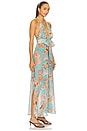 view 3 of 5 Caliz Long Dress in Mint Karibia