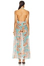 view 4 of 5 Caliz Long Dress in Mint Karibia