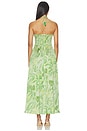 view 3 of 3 ROBE LONGUE AVRIL  in Green Calathea